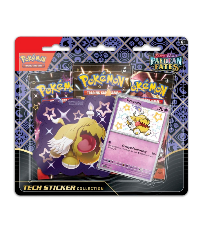 Pokemon Paldean Fates Tech Sticker Collection Shiny Greavard Foto 1