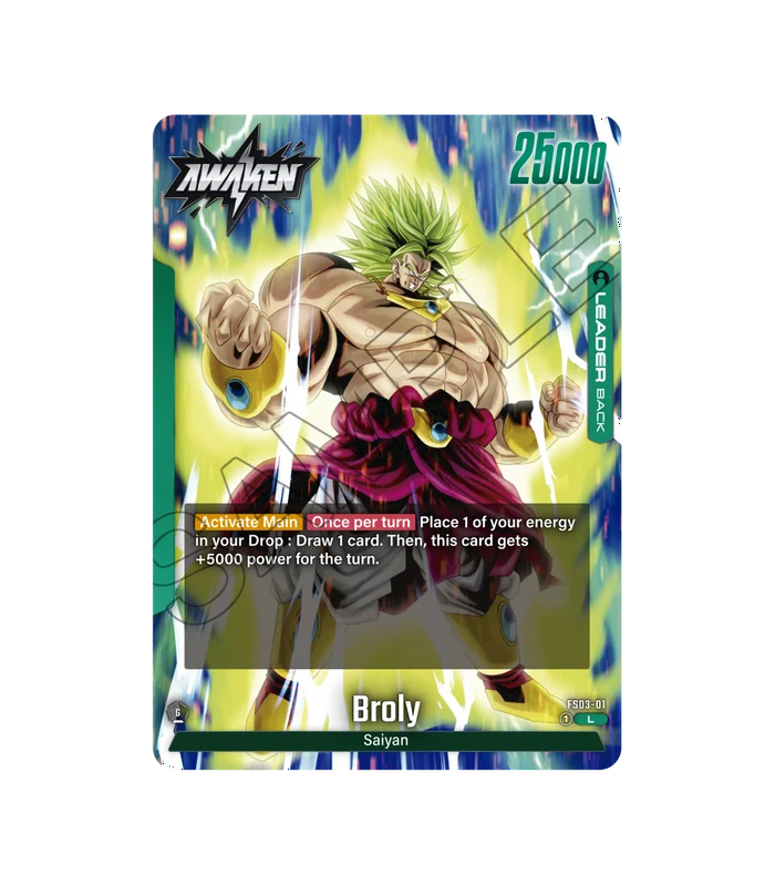 Broly Starter Deck Fusion World Dragon Ball Super Card Game Foto 2