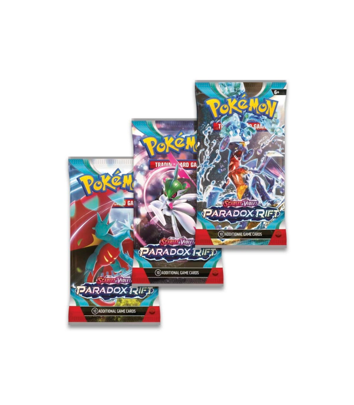 Pokemon Paradox Rift 3 pack Blister Cetitan Foto 2