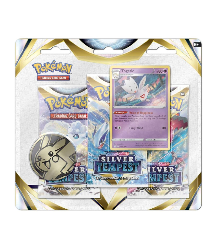 Pokemon Silver Tempest 3 pack Blister Togetic Foto 1