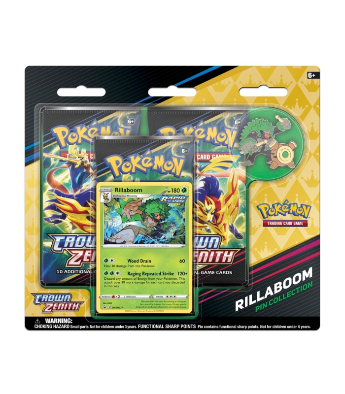 Pokemon TCG  Crown Zenith Pin Collection Rillaboom Foto 1