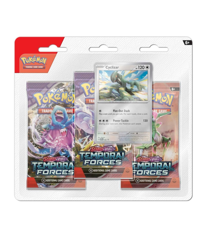 Pokemon Temporal Forces 3 pack Blister Cyclizar Foto 1