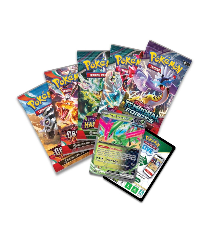 Pokemon Scarlet & Violet Paradox Clash EX Tin Iron Leaves Foto 2