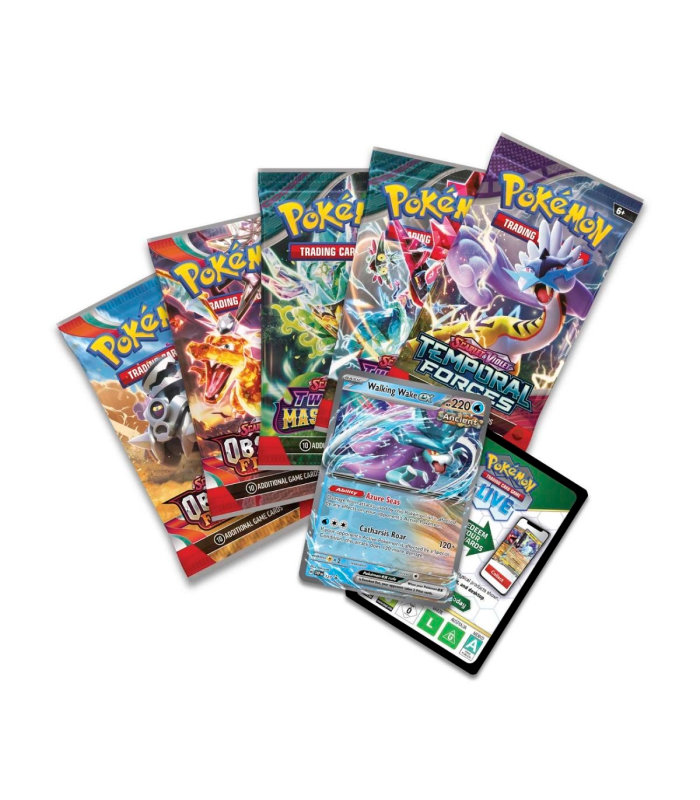 Pokemon Scarlet & Violet Paradox Clash EX Tin Walking Wake Foto 2