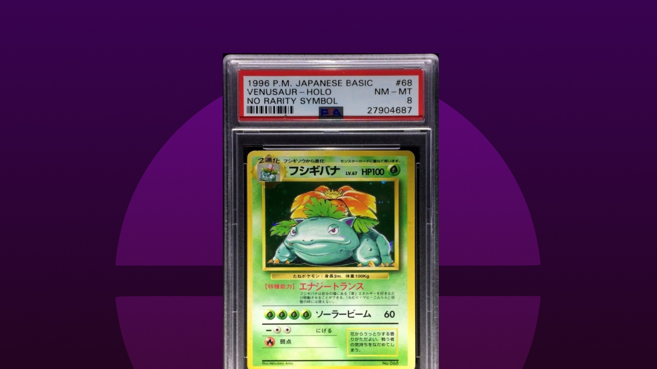 10. Gesigneerde 1st Edition No Rarity Symbol Venusaur