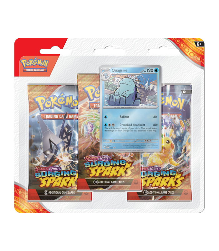 Pokemon Surging Sparks 3 pack Blister Quagsire Foto 1