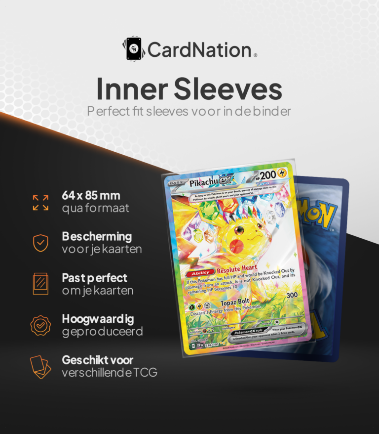 Cardnation perfect fit sleeves pokemon kaarten
