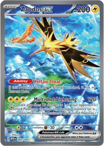 Pokemon 151 card list - Zapdos