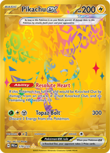Pikachu EX Prismatic Evolutions Card List